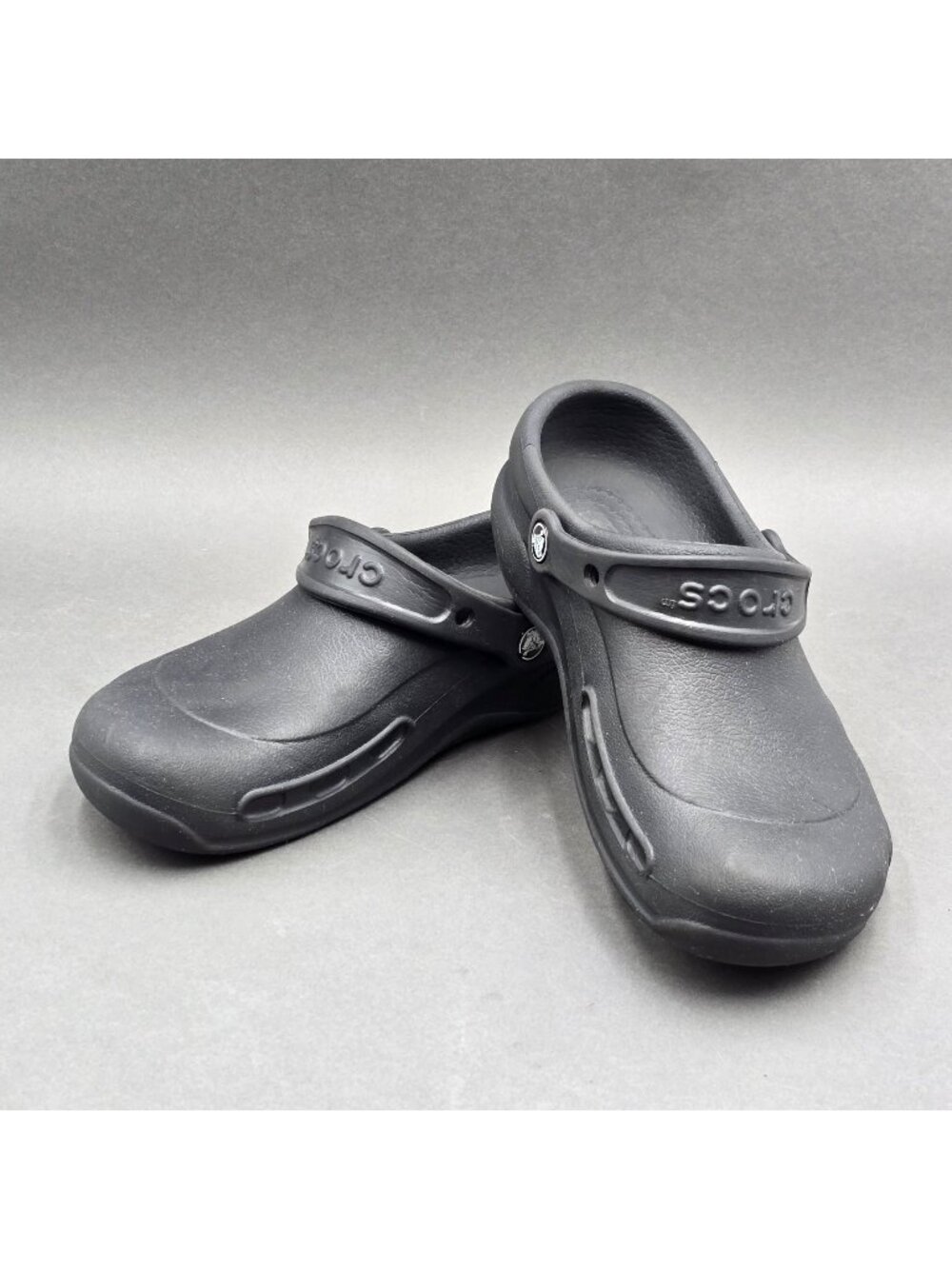 Crocs Bistro Work Clogs Black Slip Resistant Unisex Professional Size M6 W8